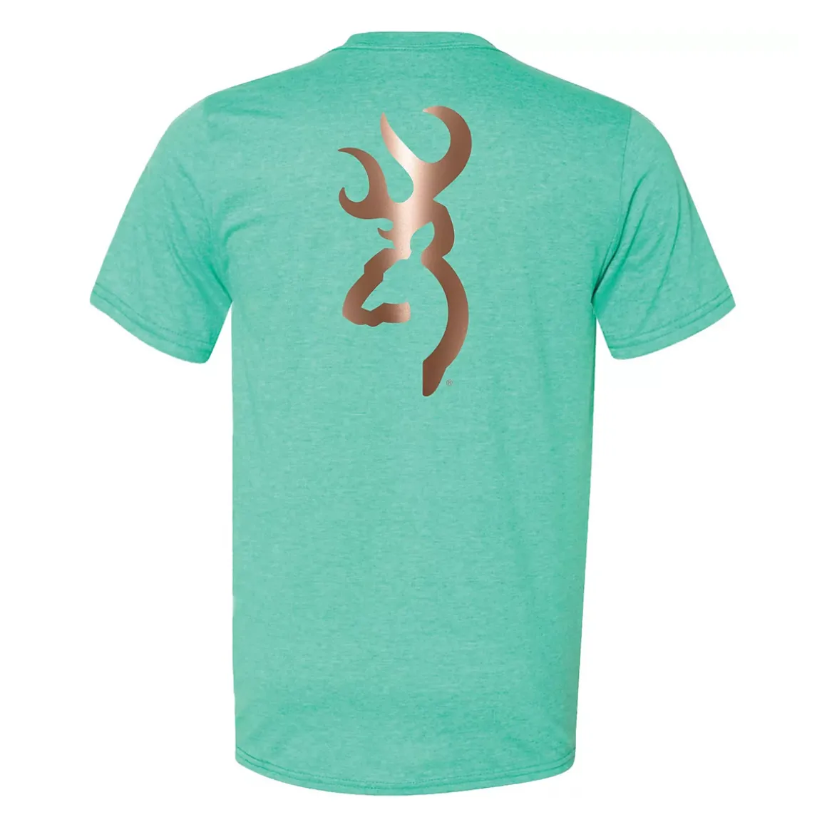 Women's Rose Gold Foil Buckmark T-Shirt