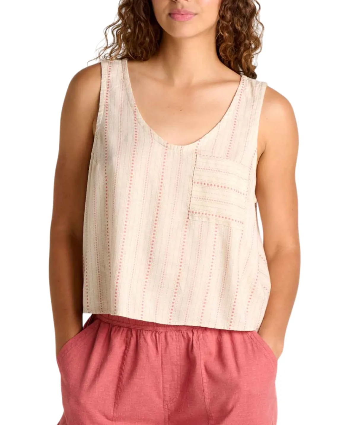 Women's Taj Hemp Button Back Tank