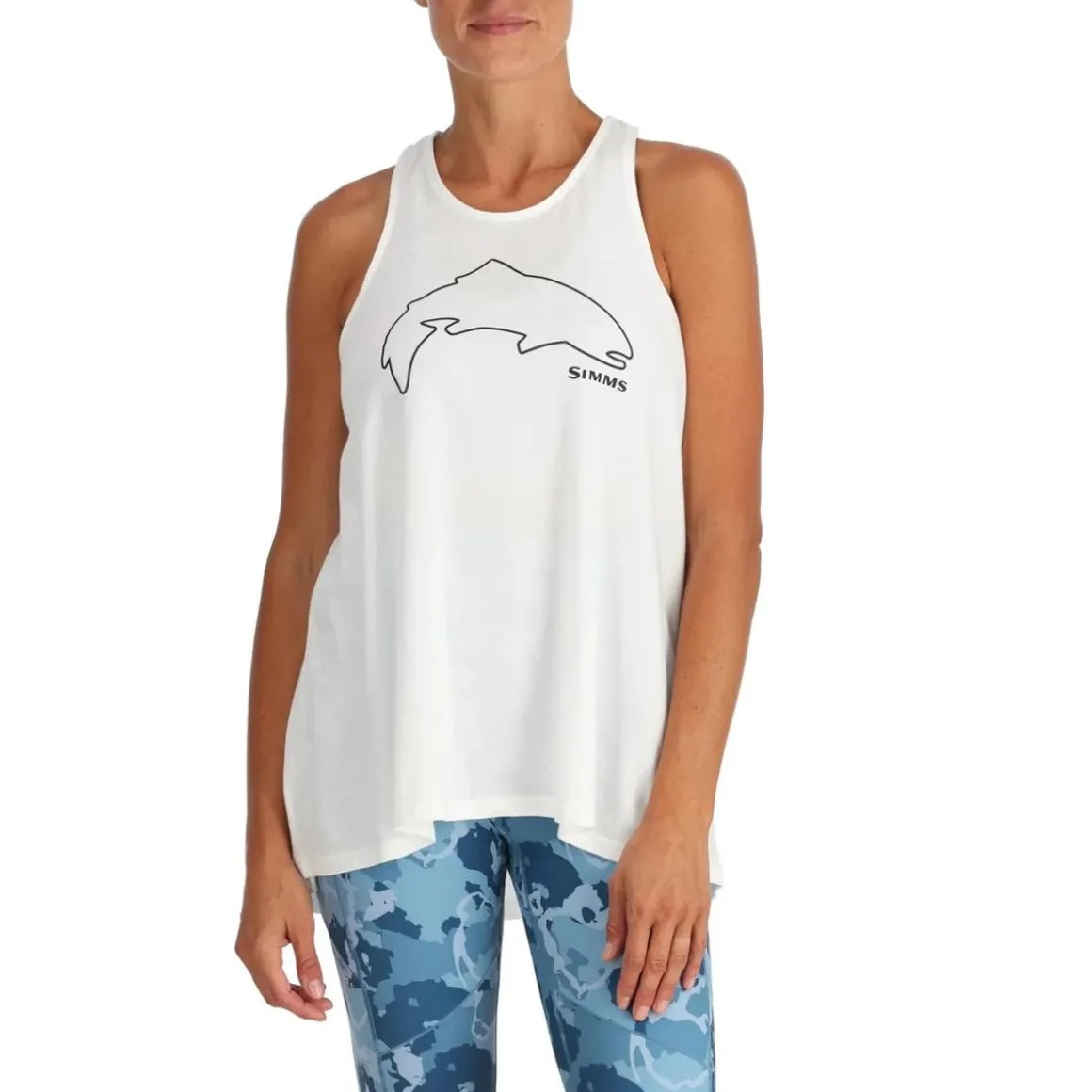 Women's Trout Outline Tank Top