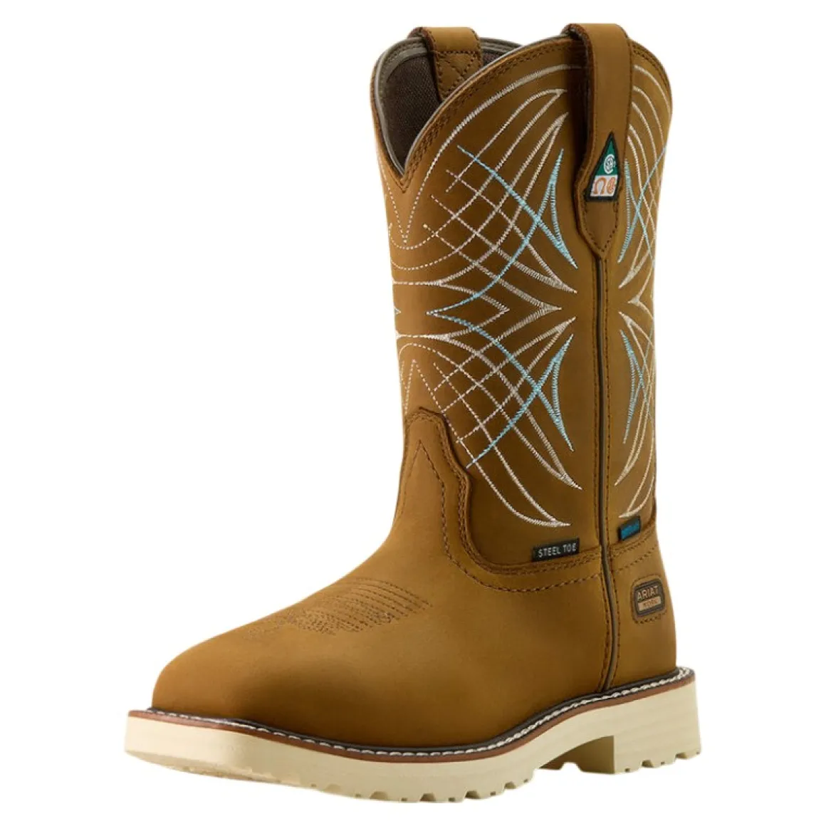 Women's Western Activator Wide Square Toe Waterproof Leather Boots