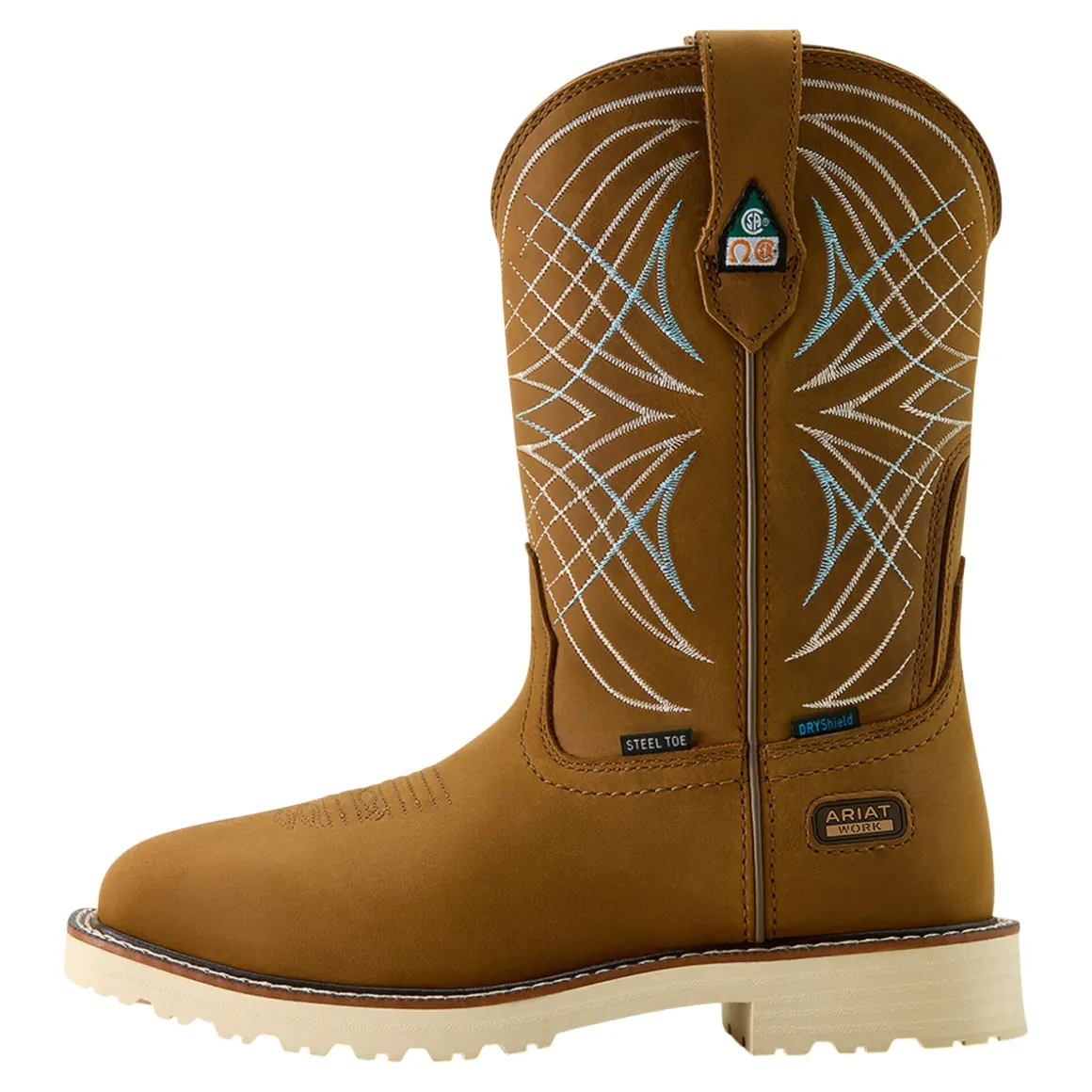 Women's Western Activator Wide Square Toe Waterproof Leather Boots