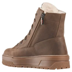 Women's Zip-Up Lace-Up Spiked Midnight Boots