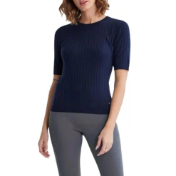 Fig Clothing Sweaters|Shirts<Women's ADA Short Sleeve Sweater Night