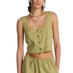 Billabong Sweaters|Shirts<Women's Another Wave Woven Tank Cedar