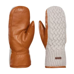 Kombi Belts|Hats And Caps<Women's Ariana Knit and Leather Mittens