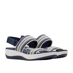 Clarks Casual Shoes|Sandals And Mules<Women's Arla Stroll Sandals Multicolored Navy Blue