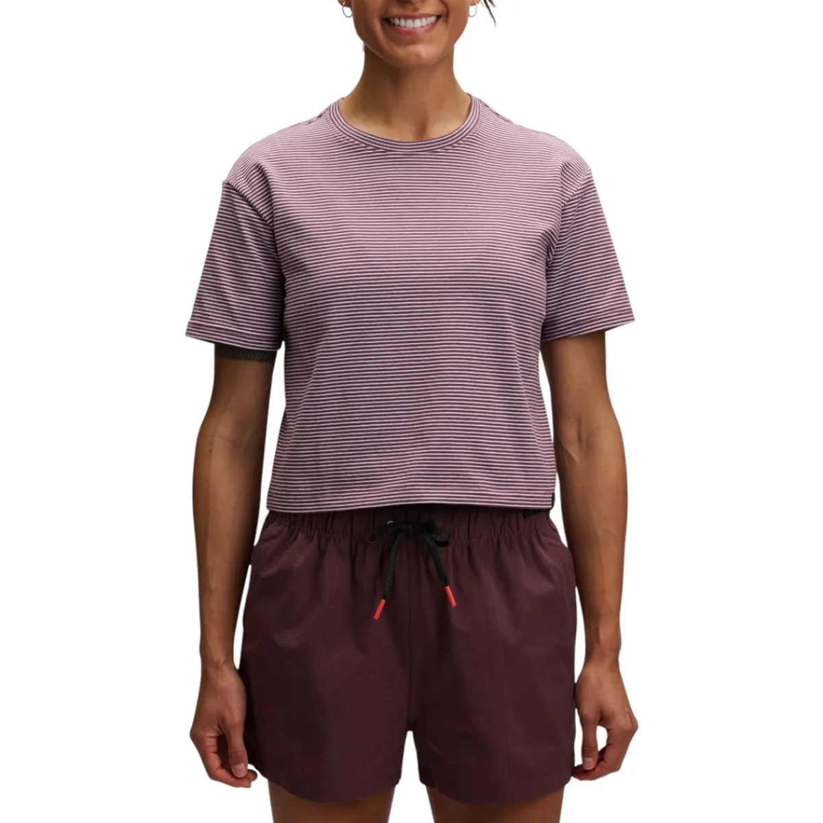 Black Diamond Equipment Sweaters|Shirts<Women's BD Stripe T-Shirt Fig-Soft Lilac