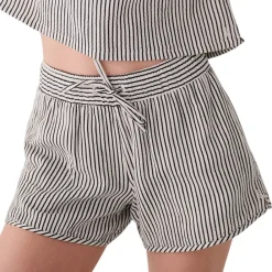 Lolë Sweaters|Shirts<Women's Bella Shorts Bella Stripe Abalone