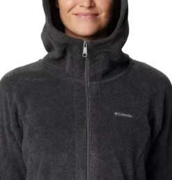 Columbia Sweaters|Shirts<Women's Benton Springs II Long Polar Hoodie Charcoal Heather