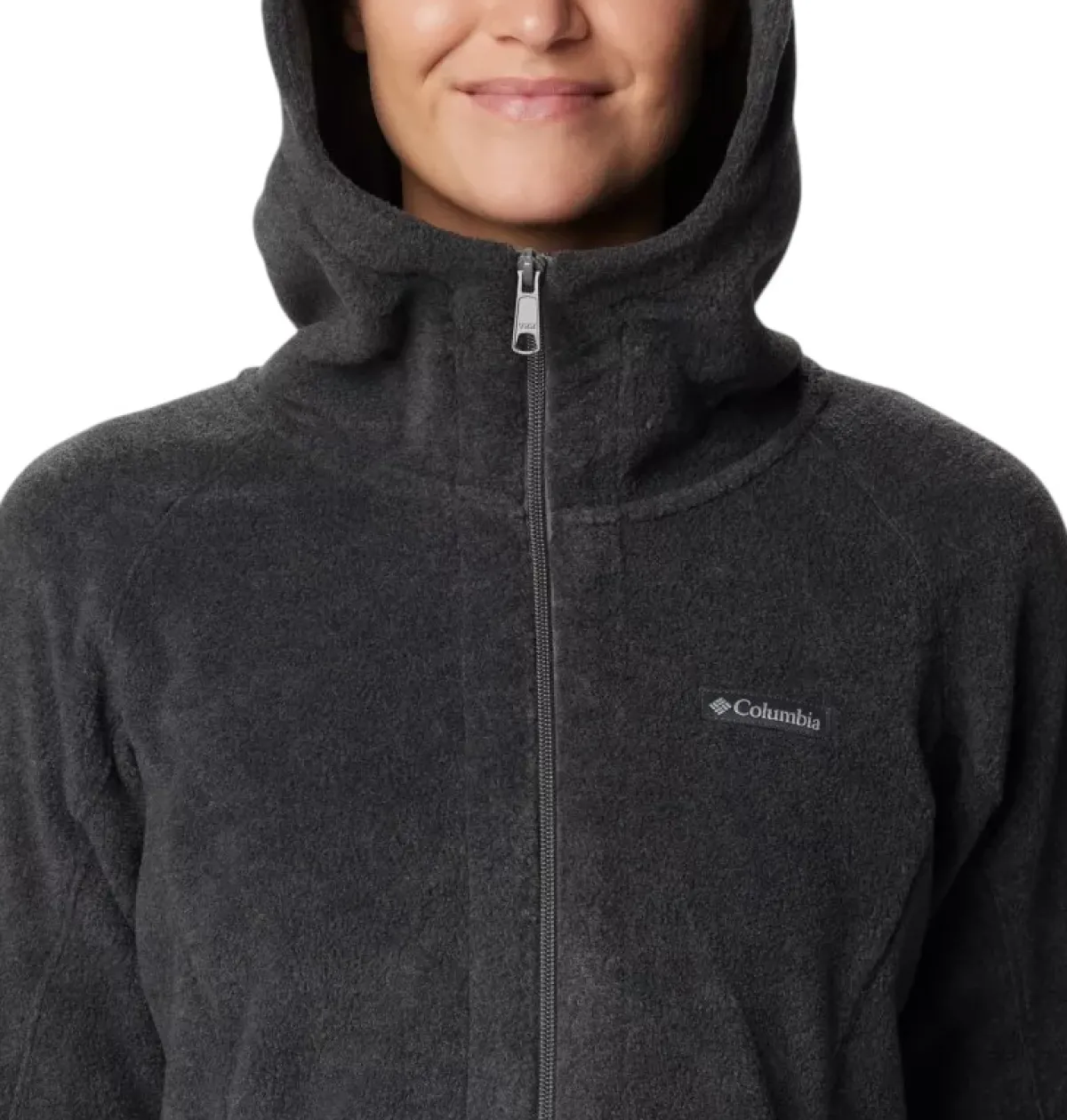 Columbia Sweaters|Shirts<Women's Benton Springs II Long Polar Hoodie Charcoal Heather