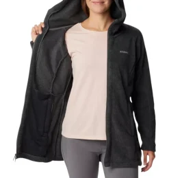 Columbia Sweaters|Shirts<Women's Benton Springs II Long Polar Hoodie Charcoal Heather