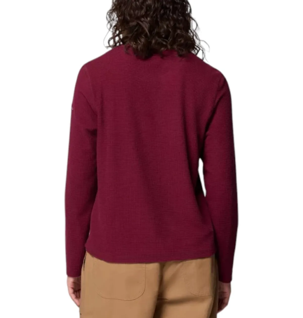 Columbia Sweaters|Shirts<Women's Brea Falls™ Grid Crew Long Sleeve Shirt Rich Wine