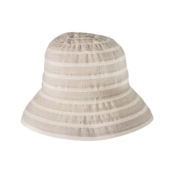 Raymond Lanctot Belts|Hats And Caps<Women's Brizo-Rubbon Striped Cloche Hat 4800 Beige