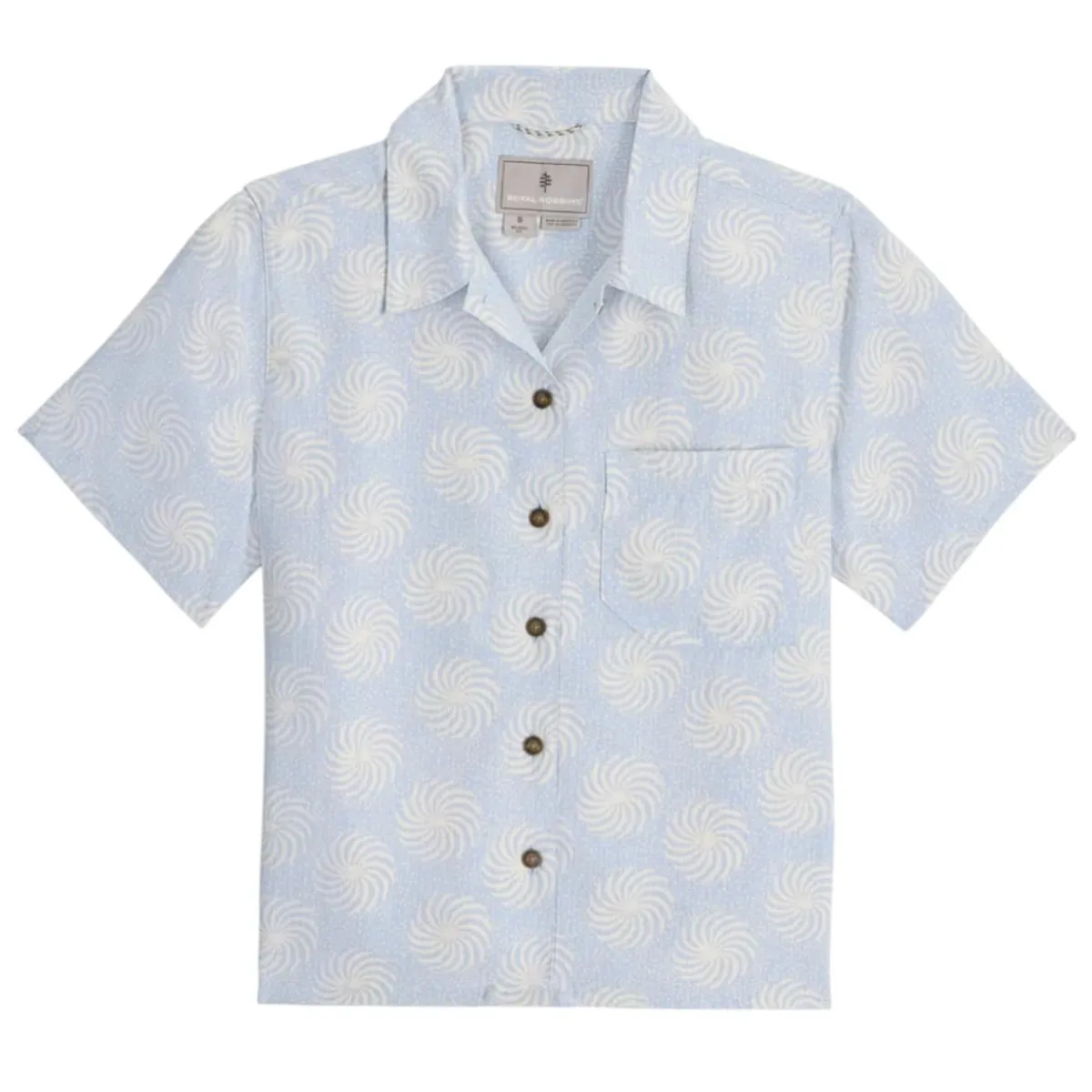 Royal Robbins Sweaters|Shirts<Women's Camino Pucker Short Sleeve Shirt Skyway Ray Pt