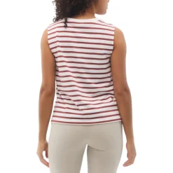 Fig Clothing Sweaters|Shirts<Women's Carolina Tank Top Dark Chili Stripe
