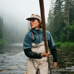 Hooké Waders And Wading Boots|Fishing Shirts And T-Shirts<Women's Catch and Release Smock Steel Blue & Black