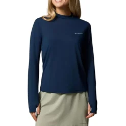Columbia Sweaters|Shirts<Women's Chill River™ Long Sleeve Shirt Collegiate Navy