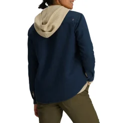 Royal Robbins Sweaters|Shirts<Women's Clouds Rest Hemp Shirt Deep Blue HTR