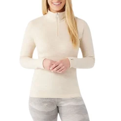 Smartwool Boxers And Panties|Shirts And Sports Bras<Women's Colorbock 1/4 Zip Thermal Base Layer Almond Heather