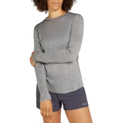 Icebreaker Sweaters|Shirts<Women's 125 Cool-Lite™ Merino Blend Sphere III Long Sleeve Shirt Metro Heather