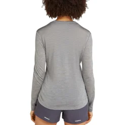 Icebreaker Sweaters|Shirts<Women's 125 Cool-Lite™ Merino Blend Sphere III Long Sleeve Shirt Metro Heather