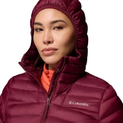 Columbia Insulated Jackets|Windbreaker Jackets<Women's Corelite™ Down Hooded Jacket Rich Wine