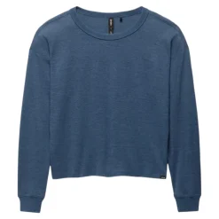 Prana Sweaters|Shirts<Women's Cozy Up Long Sleeve Crew Bluff Blue