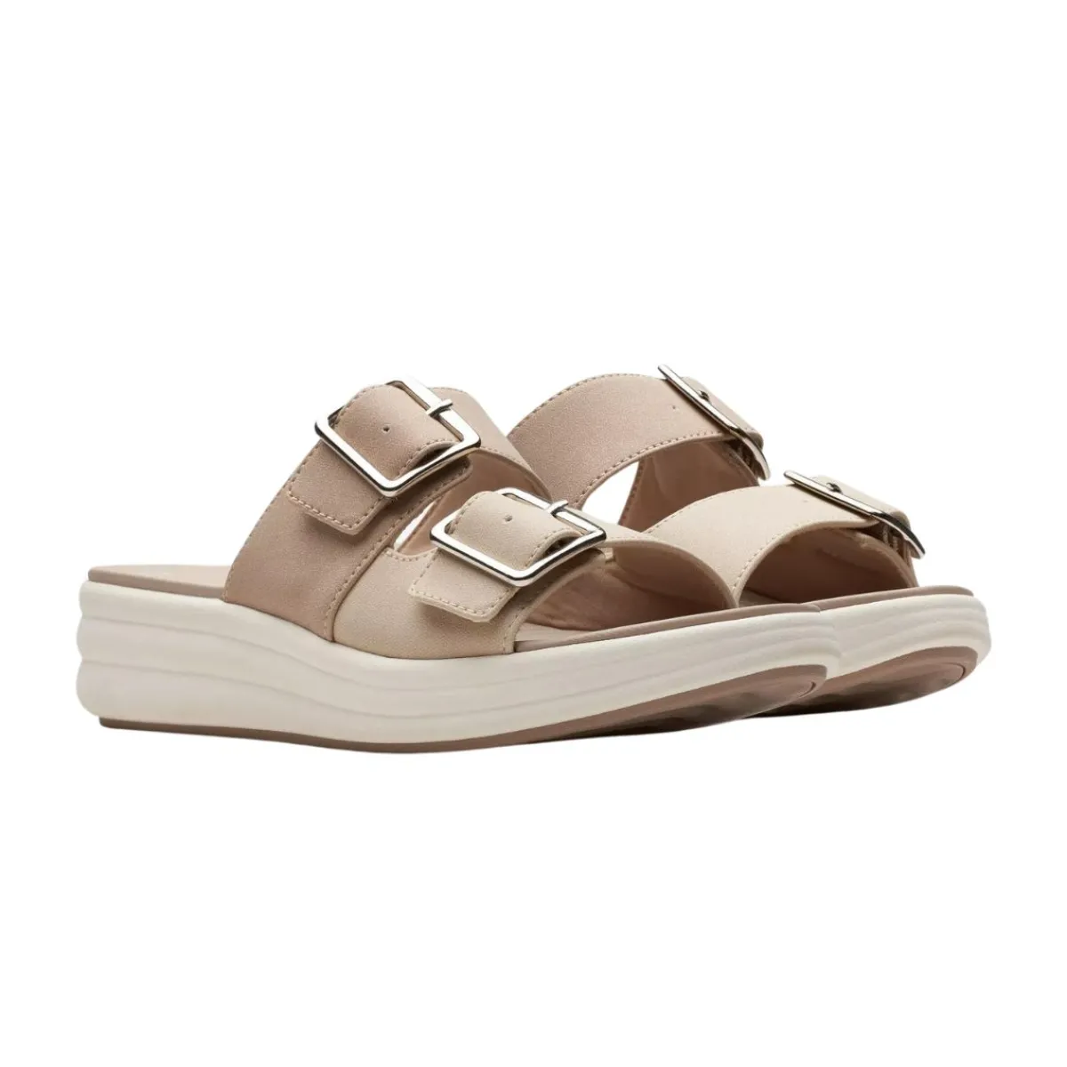 Clarks Casual Shoes|Sandals And Mules<Women's Drift Buckle Sandals Sand combi