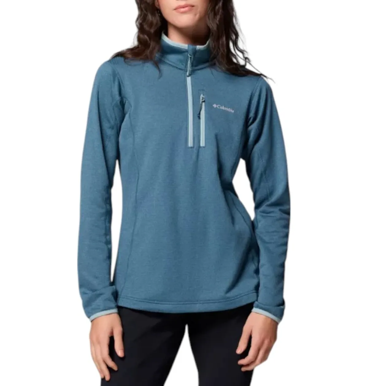 Columbia Sweaters|Shirts<Women's Essential Hike™ Grid Fleece Half Zip Jacket Everblue