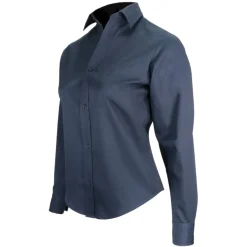 Gatts Safety Equipment|Safety Shoes<Women's 623EX Stretch long-sleeved work shirt Navy