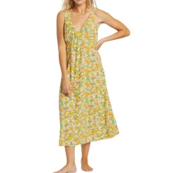 Billabong Sweaters|Shirts<Women's Feel The Love Midi Dress Palm Green
