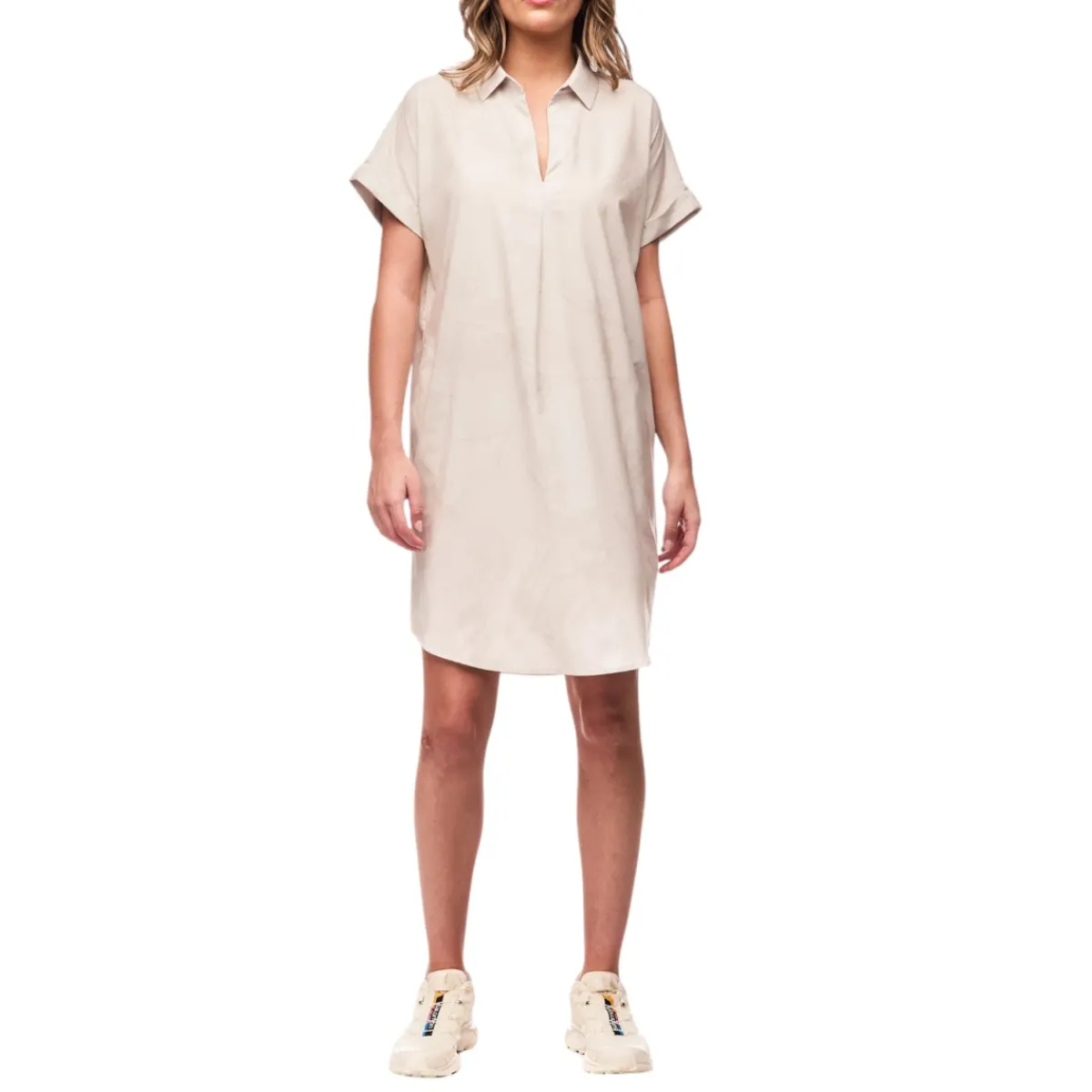 Indyeva Sweaters|Shirts<Women's Frivol Shirt Dress Cloud Rock Bloom Print