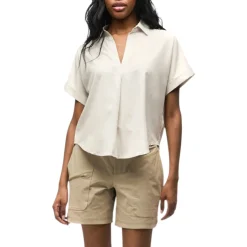 Indyeva Sweaters|Shirts<Women's Frivol Short Sleeve Shirt Cloud Rock Bloom Print