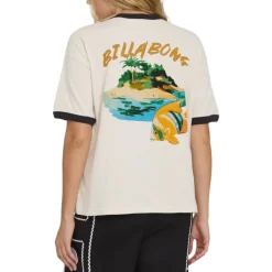 Billabong Sweaters|Shirts<Women's Fun Paradise Short Sleeve T-Shirt White Cap