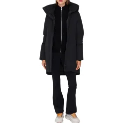 Quartz Co Insulated Jackets|Windbreaker Jackets<Women's Genia Hooded Down Winter Jacket Black