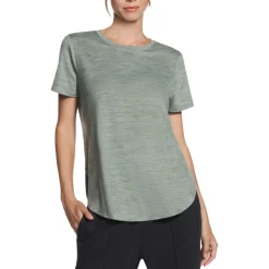 Skechers Sweaters|Shirts<Women's GO DRI Short Sleeve T-Shirt Taupe/ Olive