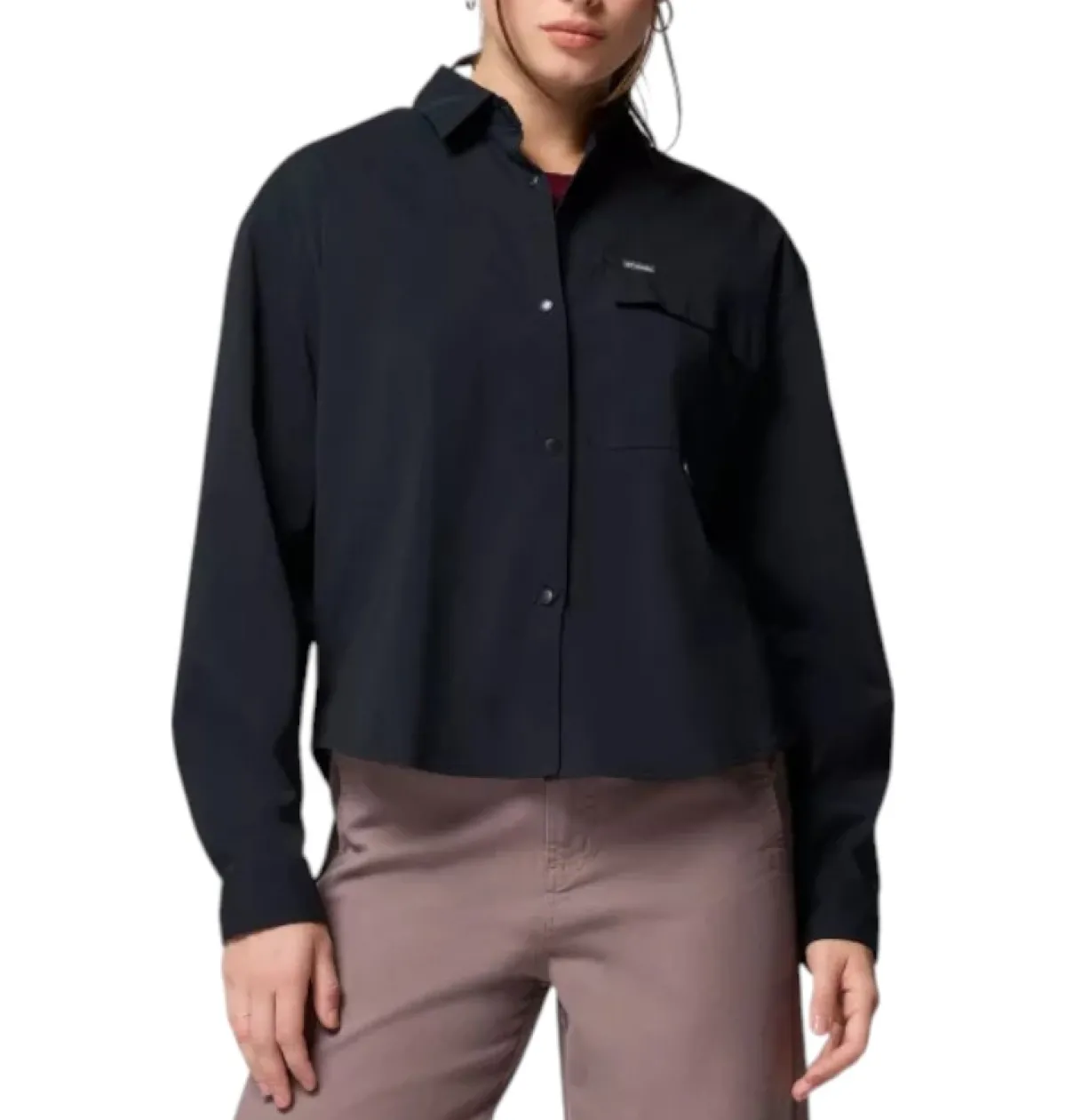 Columbia Sweaters|Shirts<Women's Granite Point™ Woven Long Sleeve Shirt Black