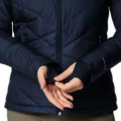 Columbia Insulated Jackets|Windbreaker Jackets<Women's Heavenly Hooded Jacket Collegiate Navy
