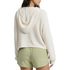 Billabong Sweaters|Shirts<Women's Hot Beachin Hooded Sweater White Cap