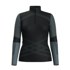 Smartwool Boxers And Panties|Shirts And Sports Bras<Women's Intraknit™ Thermal Merino Colorblock 1/4 Zip Base Layer Black
