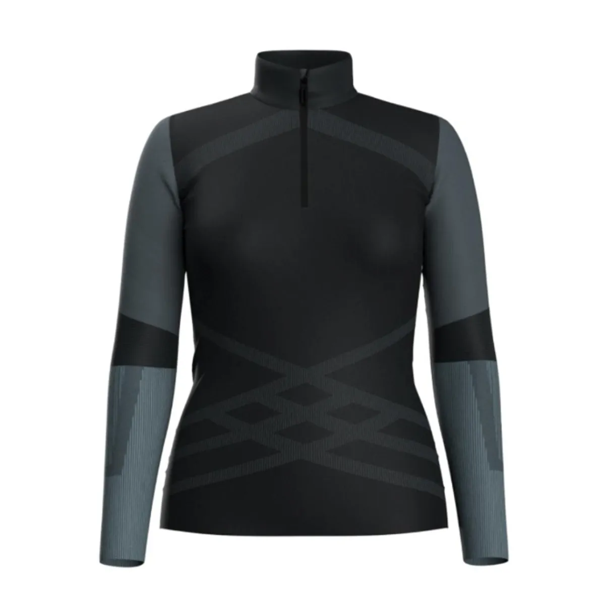 Smartwool Boxers And Panties|Shirts And Sports Bras<Women's Intraknit™ Thermal Merino Colorblock 1/4 Zip Base Layer Black