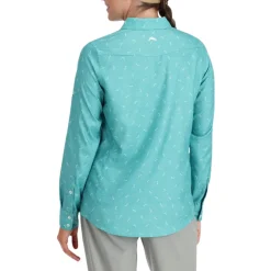 Simms Waders And Wading Boots|Fishing Shirts And T-Shirts<Women's Isle Dragonfly Shirt Gulf Blue