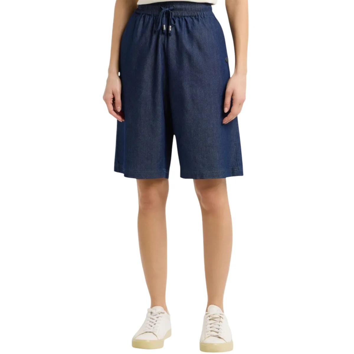 Ragwear Sweaters|Shirts<Women's Jorddys Bermudas Dark Blue Denim