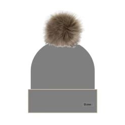 Läska Belts|Hats And Caps<Women's Knitted 77-115 Pompom Beanie Grey