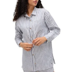 Fig Clothing Sweaters|Shirts<Women's LEIDY Shirt Cabana Stripe / French Navy