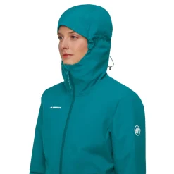 Mammut Insulated Jackets|Windbreaker Jackets<Women's Linard HS Thermo Hooded Jacket Deep Teal