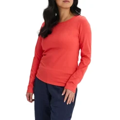 Message Factory Sweaters|Shirts<Women’s Lydia Long Sleeve Sweater Corail