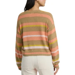 Billabong Sweaters|Shirts<Women's Make It Waves Long Sleeve Sweater Stone