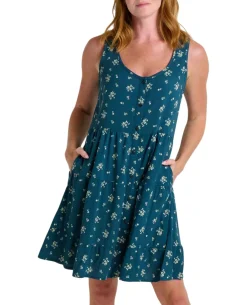 Toad and Co. Sweaters|Shirts<Women's Manzana Tiered Tank Dress Midnight Print