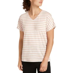 Icebreaker Sweaters|Shirts<Women's Merino Drayden Reversible T-Shirt Ecru Heather - Desert Sand
